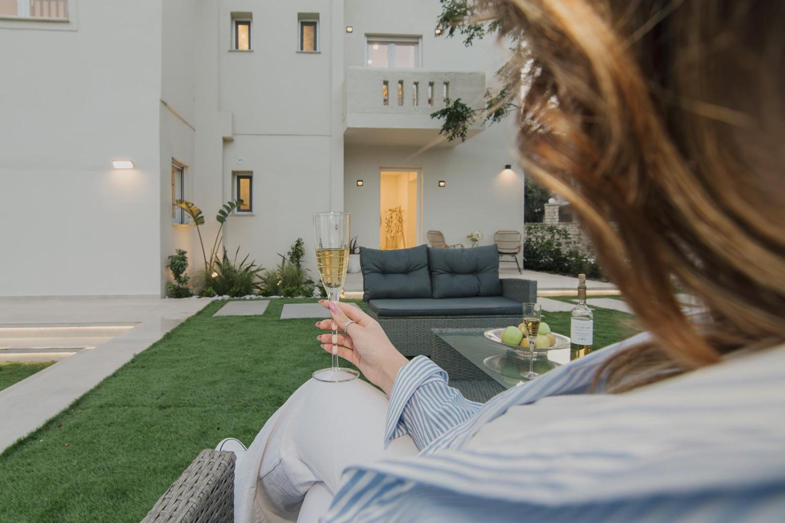 Le Jardin Apartments Kampos Marathokampou Екстер'єр фото