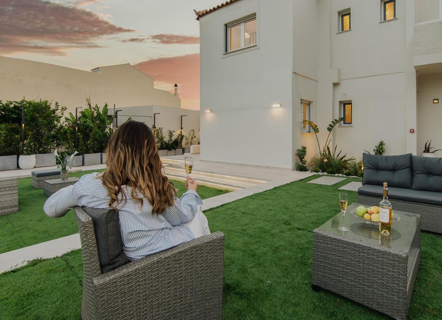 Le Jardin Apartments Kampos Marathokampou Екстер'єр фото